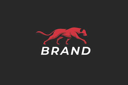 Minimalist Dog Silhouette Logo