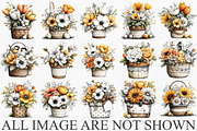 Whimsical Spring Flower Basket PNG, an Illustration by Canvas Craft (Thumbnail 3 of 7)
