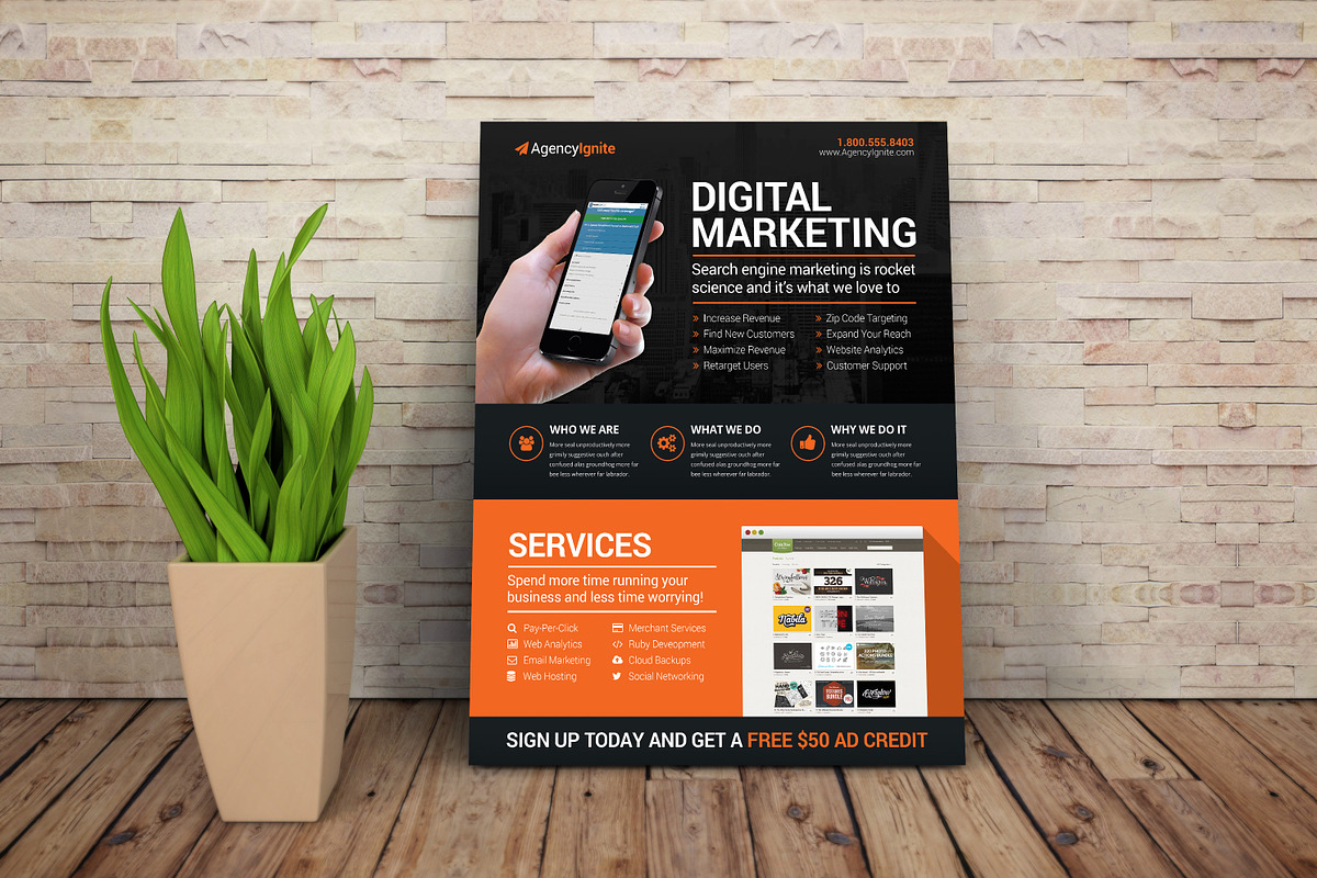 Digital Marketing Flyer PSD, a Flyer Template by Creativenauts (Photo 3 of 4)