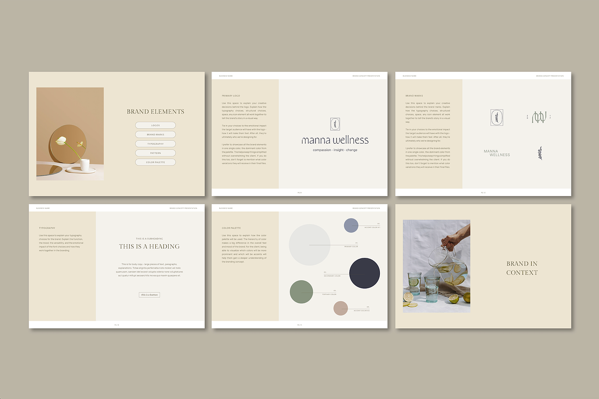 Concept Presentation Template, a Presentation Template by Studio_Evergreen (Photo 5 of 10)