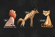 Wild Africa. Safari animals clipart, an Animal Illustration by Samnay Arts (Thumbnail 2 of 12)