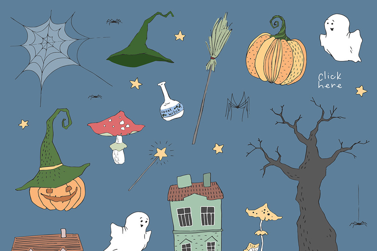 Cute Halloween Collection, an Illustration by Eva Katerina (Photo 13 of 19)