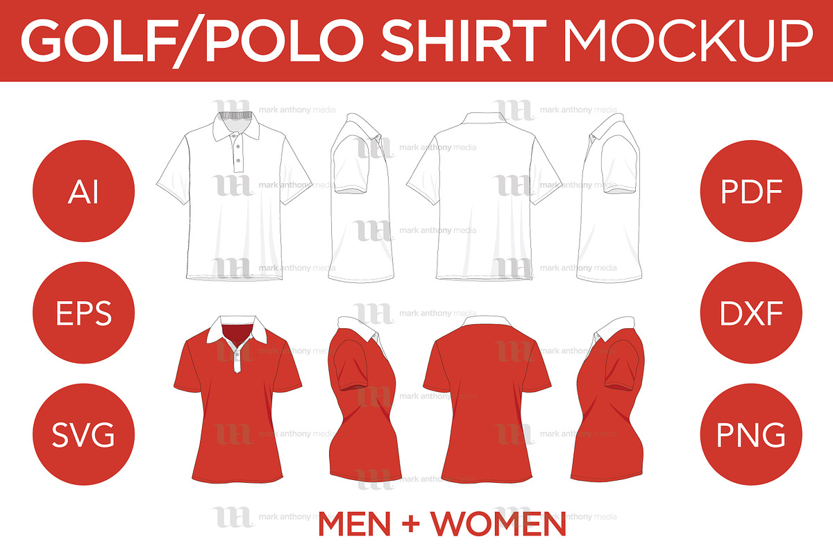 Golf/Polo Shirt - Template, an Apparel Mockup by Mark Anthony Media (Photo 1 of 4)