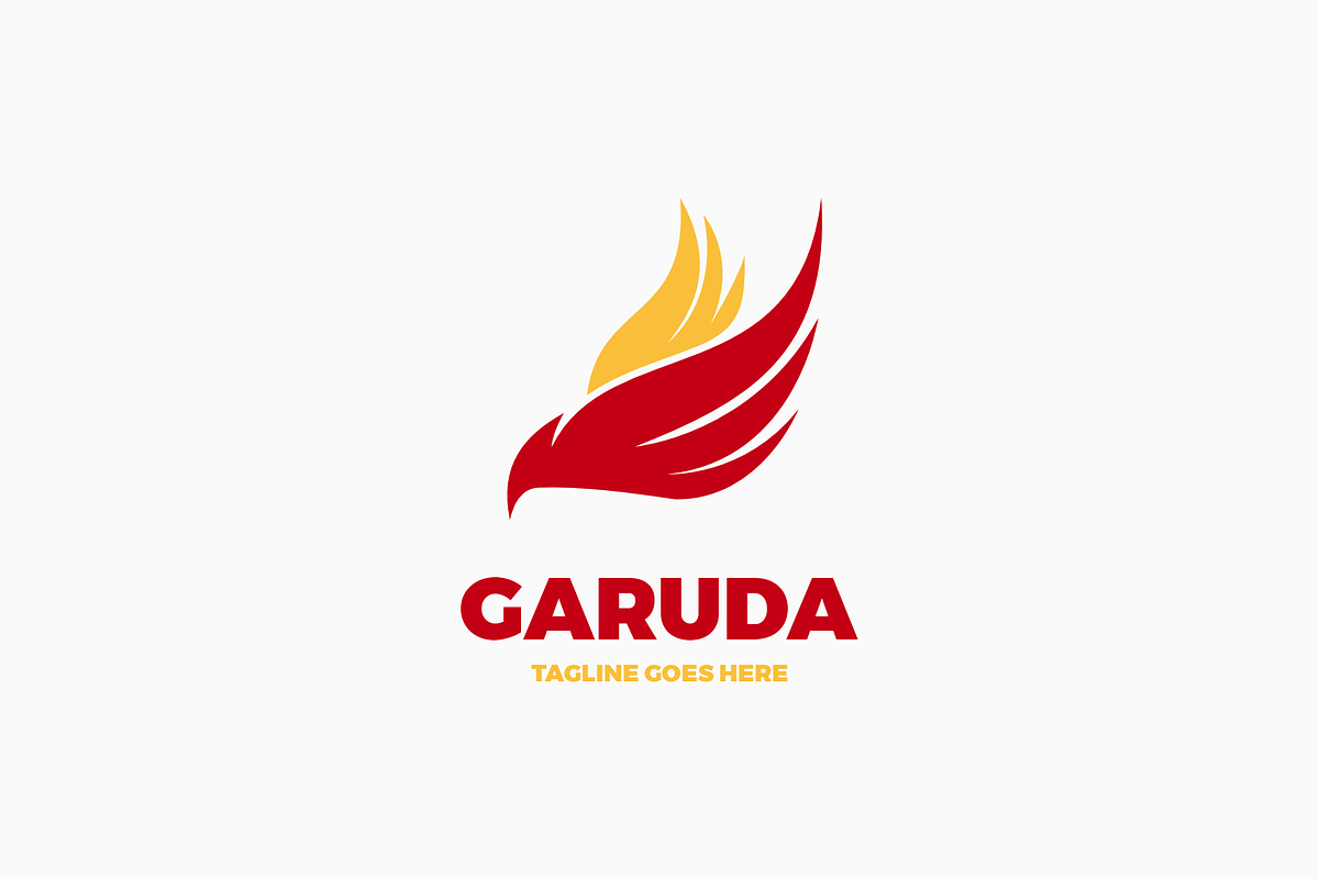 Garuda Simple Mascot Logo, a Branding & Logo Template by Artnivora.Std