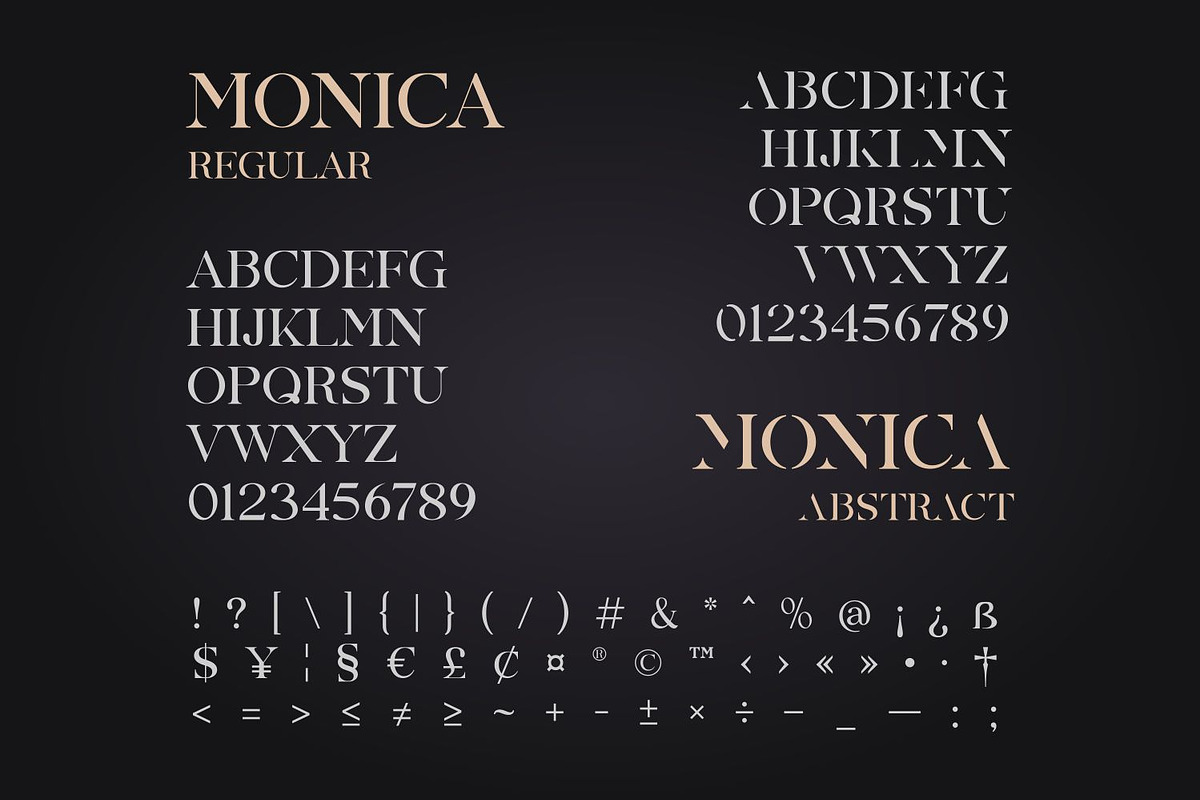 Monica Allcaps Font Duo, a Serif Font by Asenbayu (Photo 8 of 10)