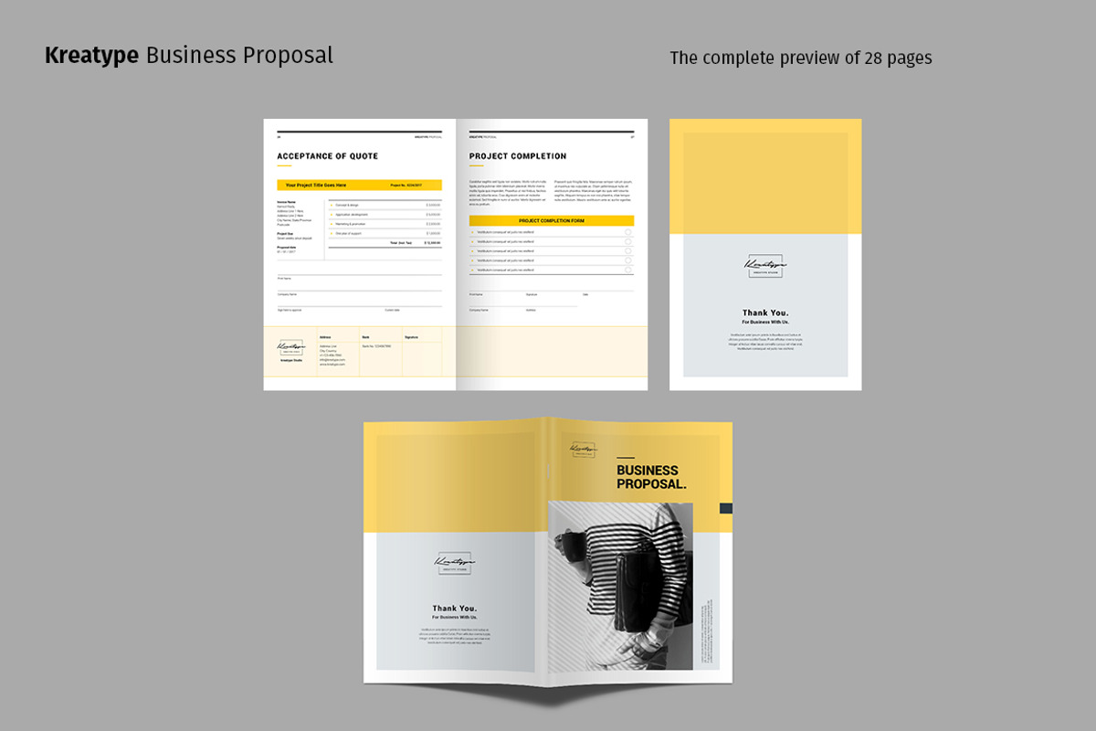 Kreatype Proposal, a Brochure Template by Kreatype Studio (Photo 5 of 20)