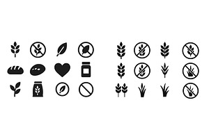 Symbols representing food allergies, a Food Illustration by ZinetroN