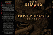 DUSTY BOOTS - Serif font, a Serif Font by Artistic & Unique (Thumbnail 6 of 8)