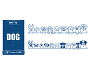 Editable Dog Silhouettes Set, a Person Illustration by CarWrap design (Thumbnail 2 of 3)