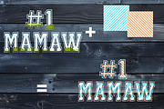#1 Mamaw Canva Template Frame, a Design Template by Rivermill Printables (Thumbnail 2 of 2)
