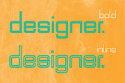 Designer Typeface, a Sans Serif Font by Monogram (Thumbnail 3 of 4)