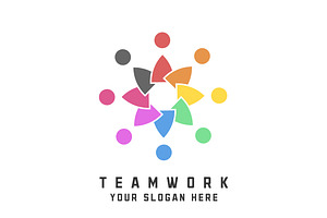 Teamwork Union Logo Design Icon, a Branding & Logo Template by Morvana Crew