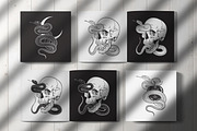 Snake Cult vector elements, an Illustration by Croisy (Thumbnail 4 of 8)