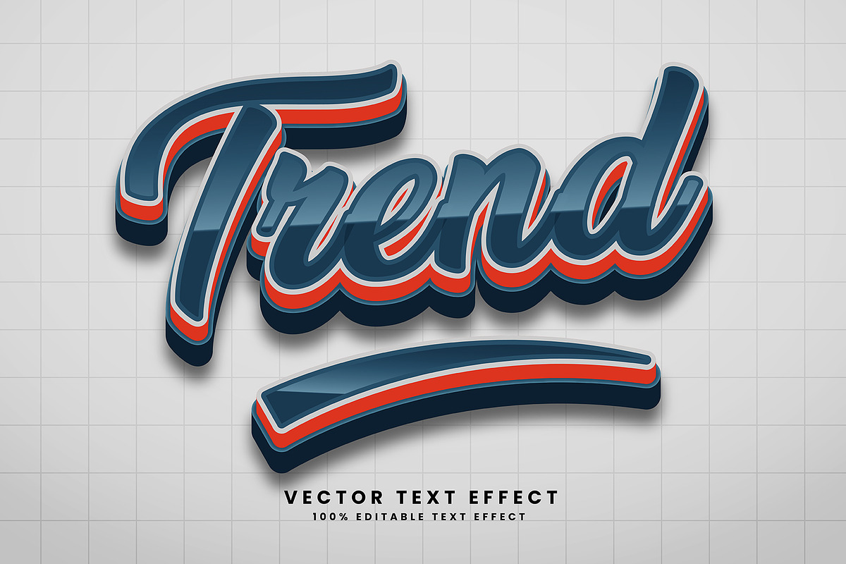 Trend Vector 3d Text Effect, a Layer Style Add-On by designermdnazir