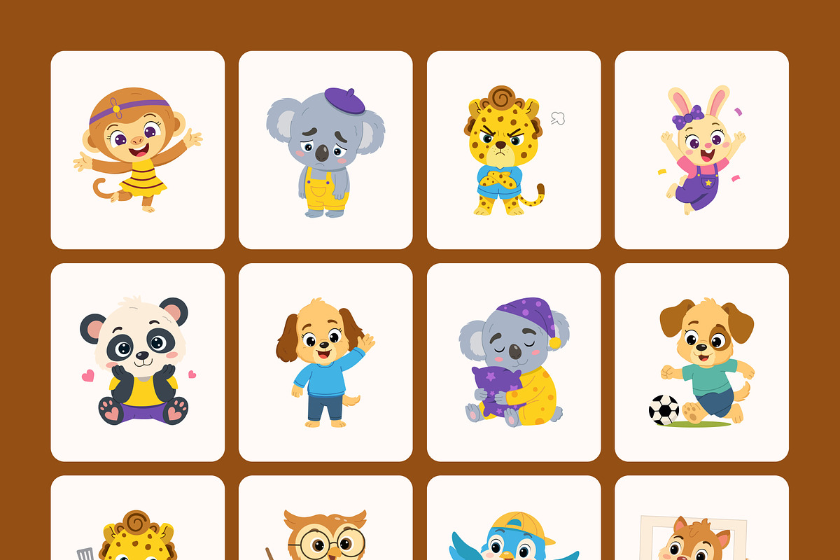 120 Animal Mascot Bundle, an Animal Illustration by Brickclay (Photo 9 of 12)