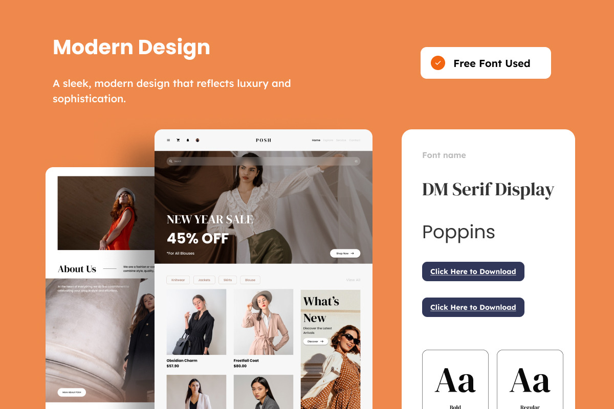 Posh - E-Commerce Landing Page, a Landing Page Template by productype1 (Photo 3 of 5)