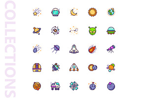 Space Filled Icons