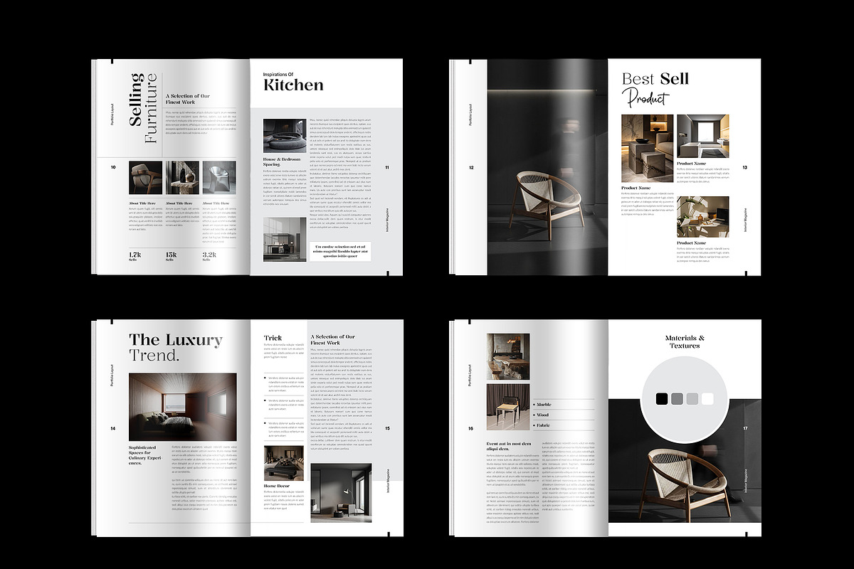 Interior Design Magazine Layout, a Magazine Template by Spark_Creative (Photo 13 of 14)