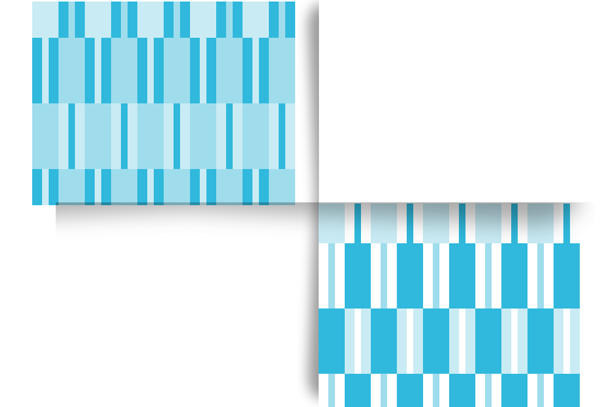 Light Blue Stripe Seamless Set, a Pattern Graphic by Earley Bird Design Studio (Photo 2 of 8)