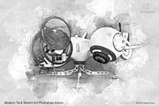 Tech Sketch Art Photoshop Action, an Action Add-On by SlideSalad (Thumbnail 14 of 49)