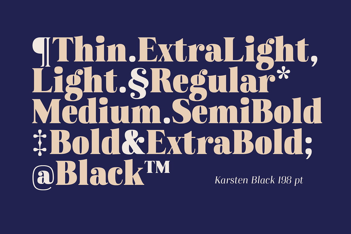 Karsten, a Serif Font by Nasir Udin (Photo 4 of 16)