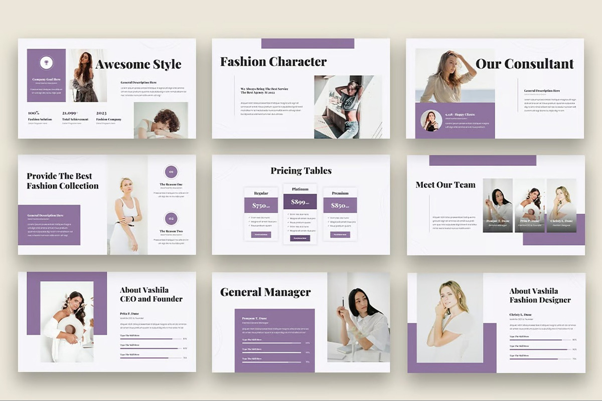Vashila - Fashion Collection PPoint, a Presentation Template by Fit-tee (Photo 2 of 6)