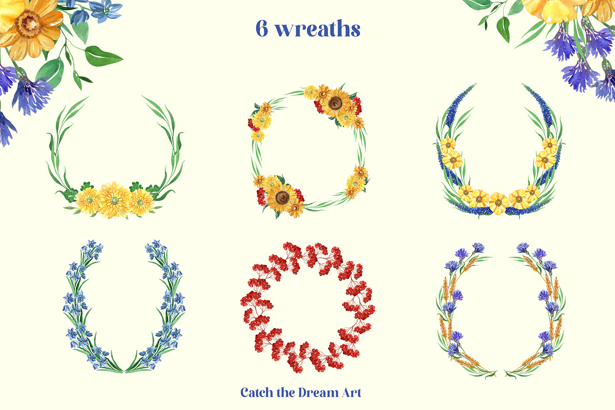 Freedom Flowers Support Ukraine, a Decorative Illustration by Catch the Dream Art (Photo 10 of 13)