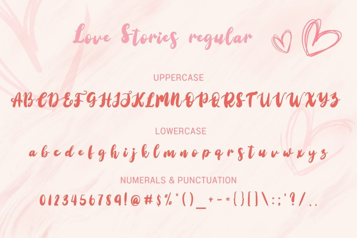 Love Stories – Romantic Script Font, a Script Font by AnningArts (Photo 5 of 5)
