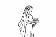 41 Wedding Event Icon Pack, an Outline Icon by adenpinkstore (Thumbnail 10 of 17)