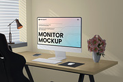 Monitor Mockup, a Wearable Device Mockup by Unerispace (Thumbnail 3 of 5)