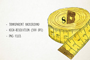 Watercolor Craft Clipart, Crafting, an Object Graphic by Paulaparaula (Thumbnail 3 of 3)