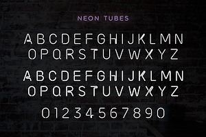 Neon Sign Font Collection