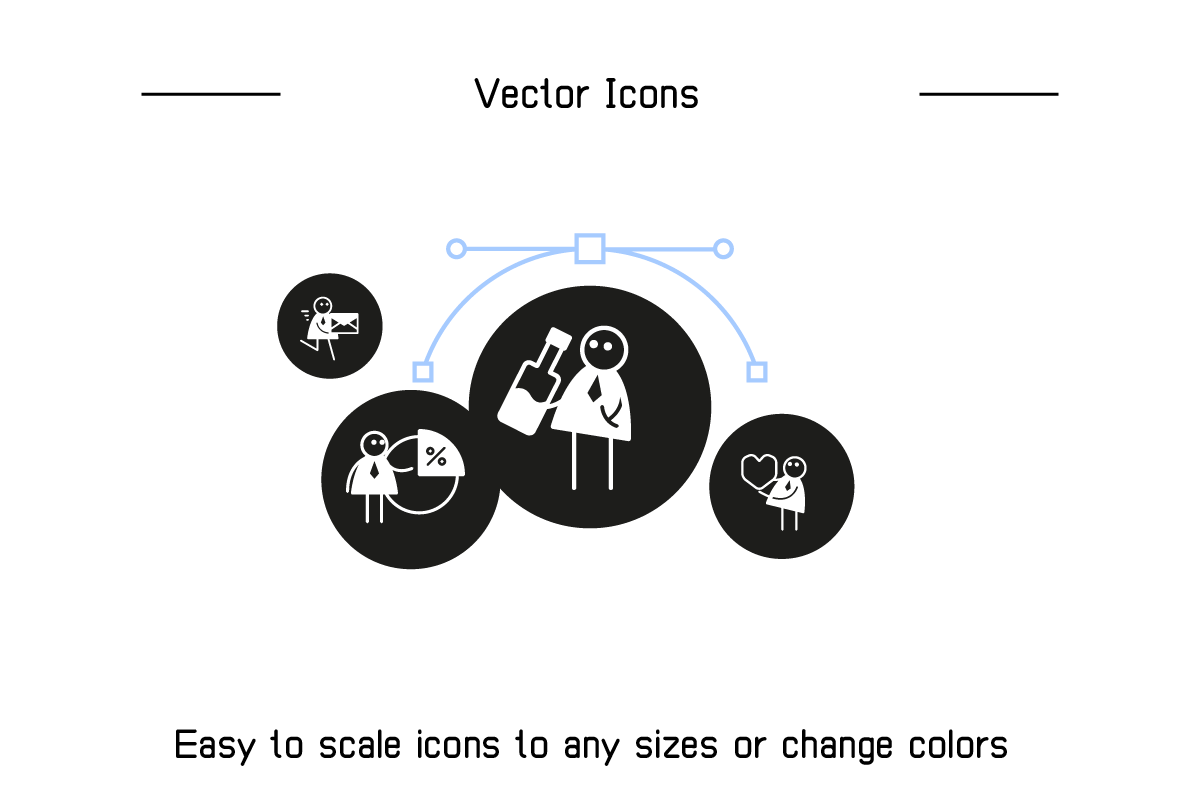 Business People Stick Figure Clipart, a Work Illustration by Designfour (Photo 8 of 8)