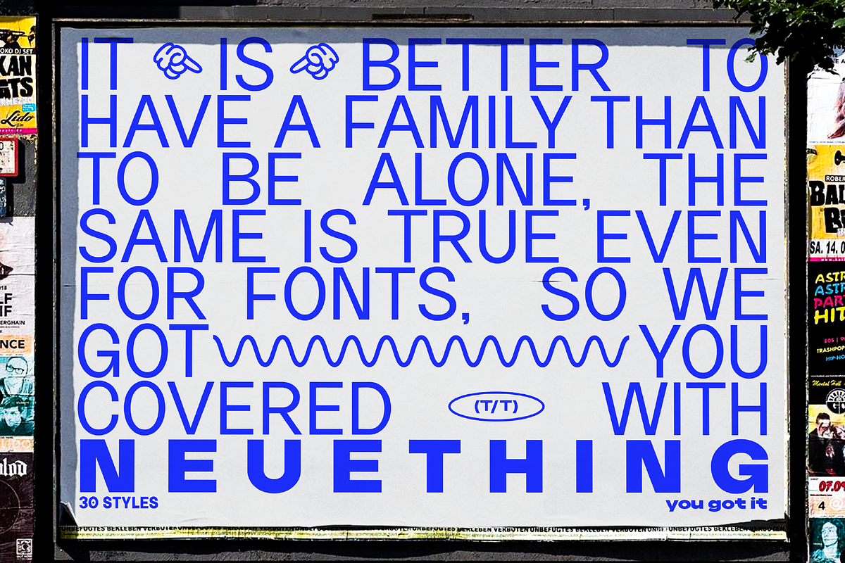 Neuething Sans Family: 30 Fonts, a Sans Serif Font by That That Creative (Photo 14 of 15)
