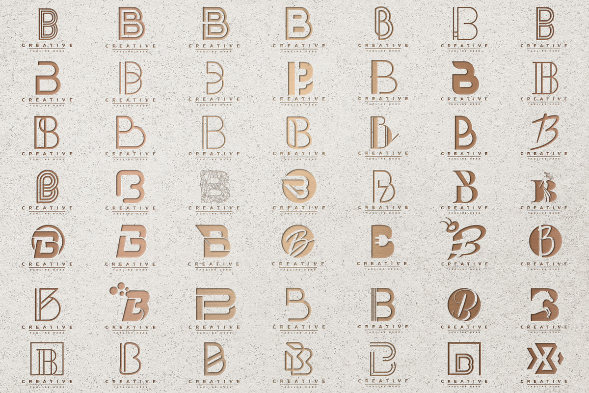 Letter B Logo Bundle Monogram Set, a Branding & Logo Template by Pixel Design (Photo 3 of 6)
