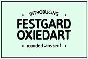 Festgard Oxiedart Rounded Sans Serif, a Sans Serif Font by Maulana Creative (Thumbnail 1 of 7)