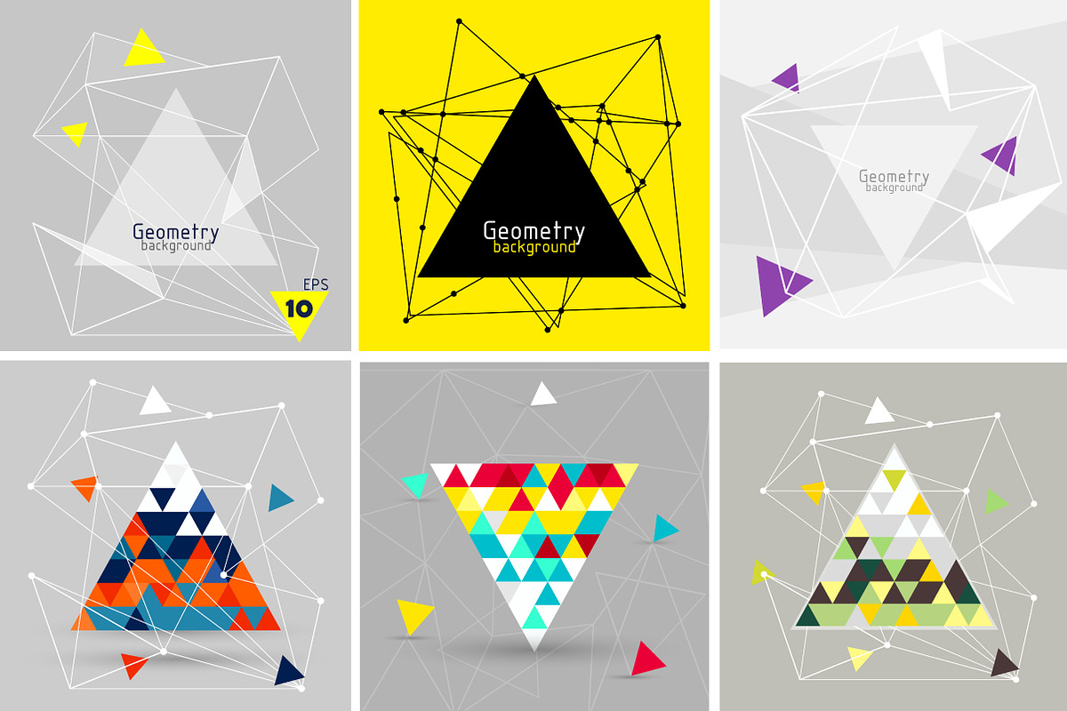Vector backgrounds with triangle, a Templates & Theme by Librebird
