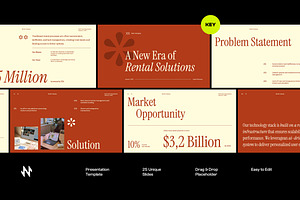 Rends Rental Platform Pitch Deck Key, a Presentation Template by Neermana