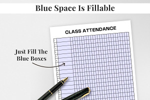 Attendance Printable Planner