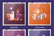 Halloween Designs and Elements Set, an Illustration by Alex Krugli (Thumbnail 5 of 6)