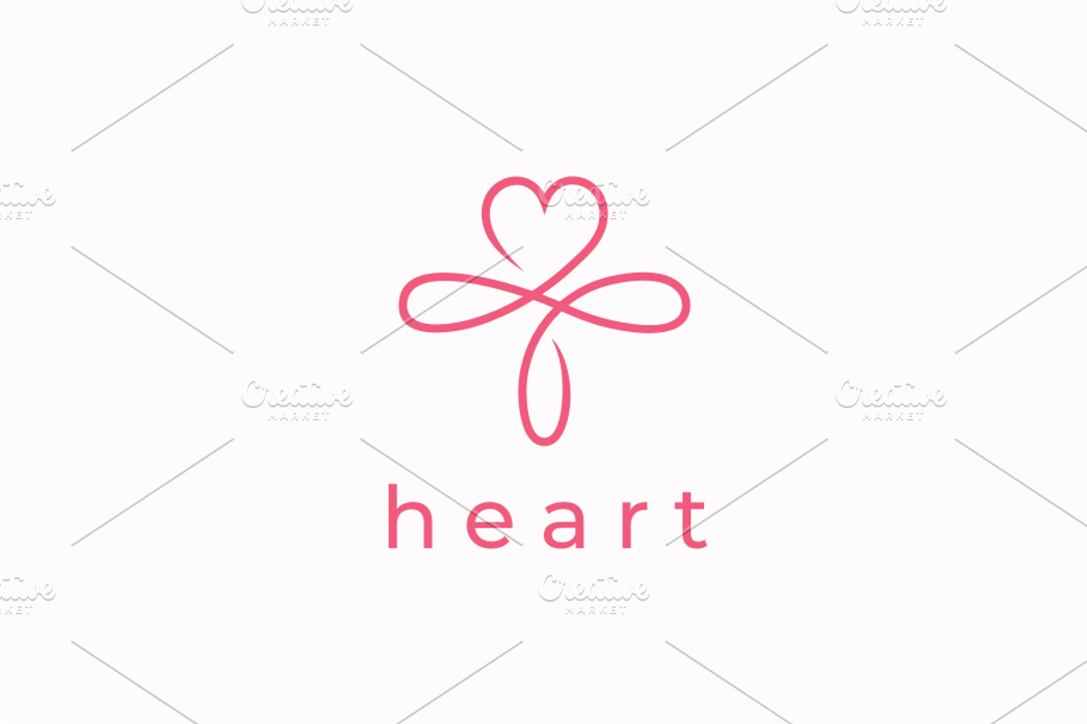 Heart Logo Template, a Branding & Logo Template by yopie (Photo 1 of 3)