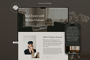 Real estate realtor website template, a Squarespace Template by Summer Nightingale Art (Thumbnail 1 of 10)