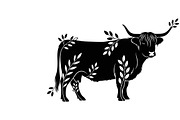 Rustic Highland cow wall art design, an Illustration by Amazin_art (Thumbnail 14 of 40)