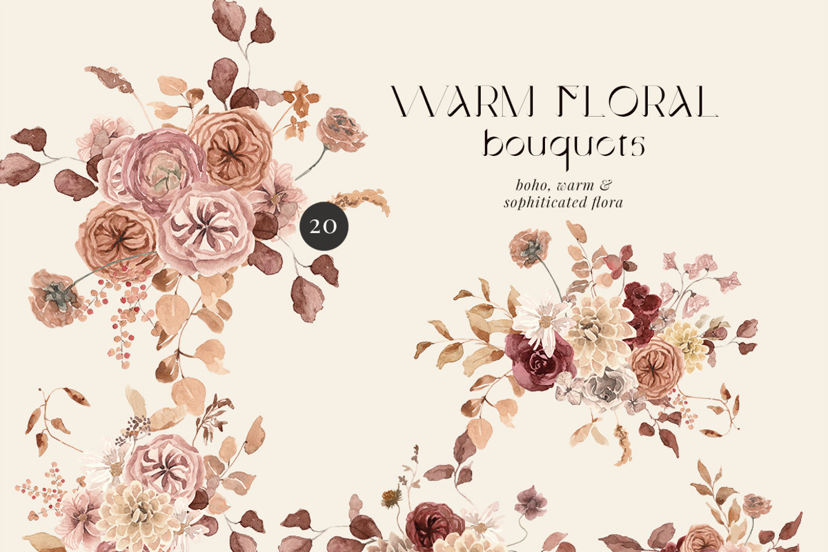Autumn Floristry- Floral watercolor, an Illustration by Grace Noboa Illustrations (Photo 4 of 11)