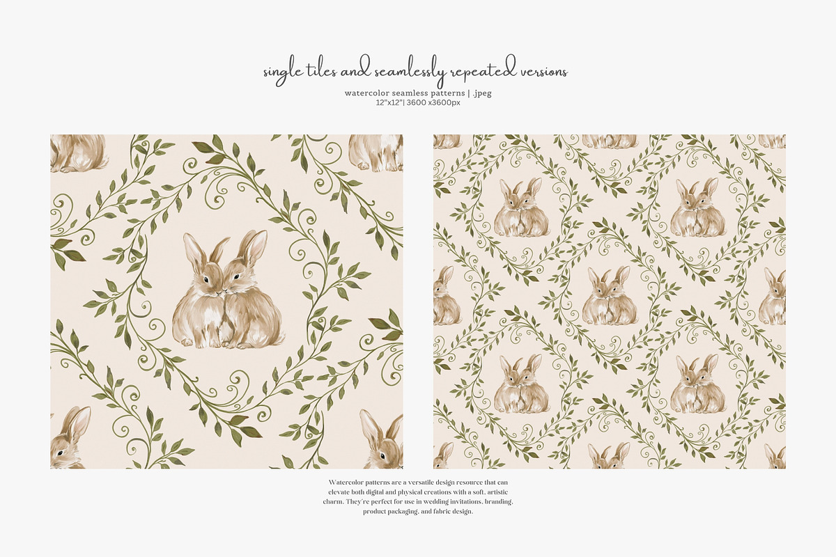 woodland charm seamless pattern set, a Pattern Graphic by Patishop Art (Photo 9 of 10)