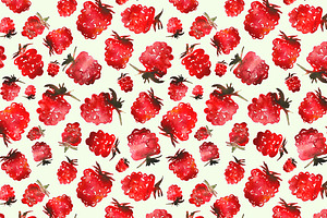 Very Berry Watercolor Patterns