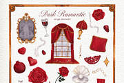 Dark Romantic. Watercolor art, an Object Graphic by ma_i_vi (Thumbnail 5 of 12)