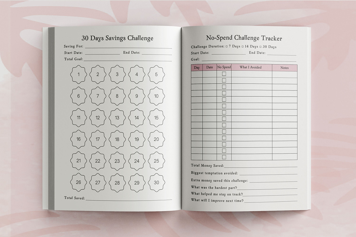 Debt Snowball Savings Challenge Book, a Design Template by Book2bees (Photo 4 of 4)