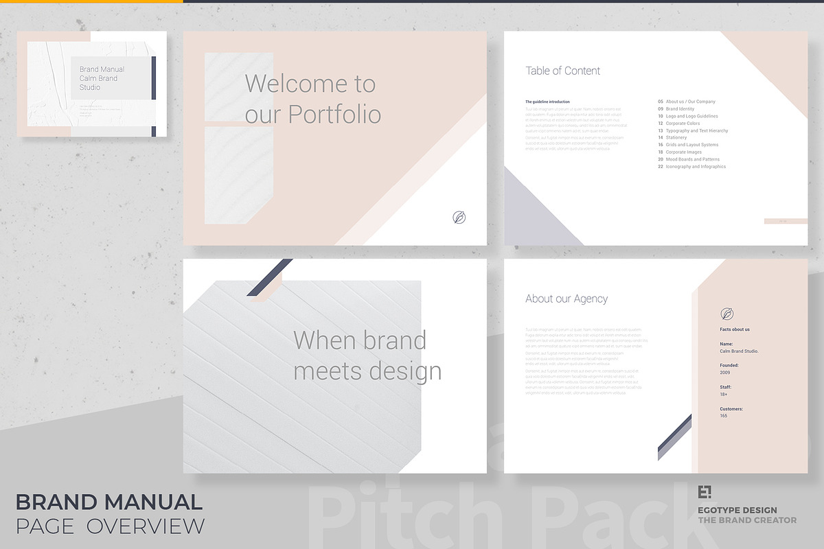 Calm Brand Guidelines, a Brochure Template by Egotype (Photo 30 of 35)
