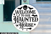 Halloween Round Sign SVG Bundle, a Graphic by Designer302 (Thumbnail 15 of 17)